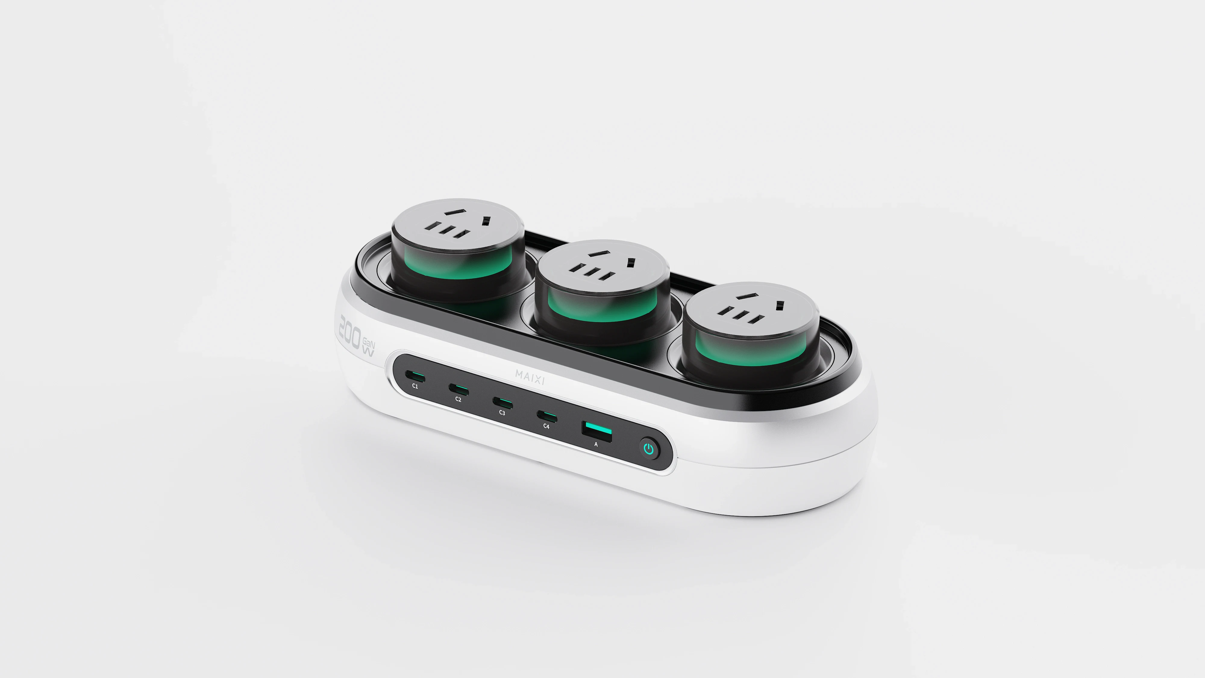 MAIXI U1-200W 正面 4C1A 接口与机身结构
